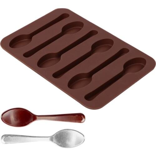 Spoon Silicone Mold Cake Decorating Tools Fondant Cake Mould Baking Tool 3D Spoon Shape Silicone Mold Drop Shipping