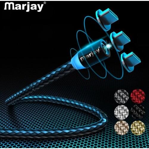 Marjay Magnetic USB Type C Cable Fast Charging USBC Type-C Cable for Xiaomi mi 9 8 Samsung S10 S9 S8 Oneplus 6t 6 USB-C Charger
