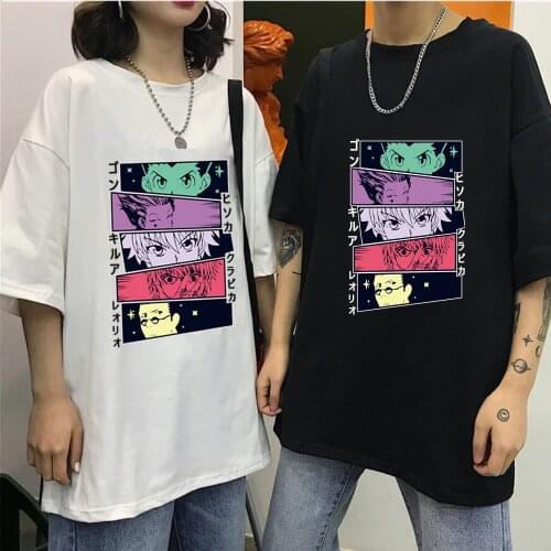 Hunter X Hunter Anime Fashion Casual Round Neck Short Sleeve Man and Woman T-shirt