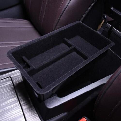 Tonlinker Interior Armrest Box Storage Stowing Tidying Cover stickers For Nissan Murano 2015-18 Car Styling 1 PCS Cover stickers