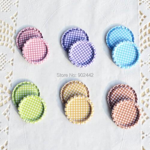 New Arrivals!!! Free Shipping 10000 PCS/Lot Dot Colored Flatten Bottle Caps For DIY Crafts