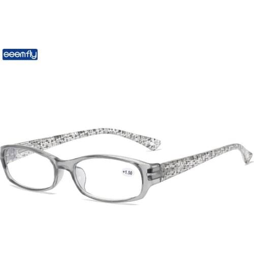Seemfly Fashion Anti Blue Light Reading Glasses Ultralight Clear Lens Presbyopia Eyeglasses For Women&Men Diopters +1.0 to +4.0