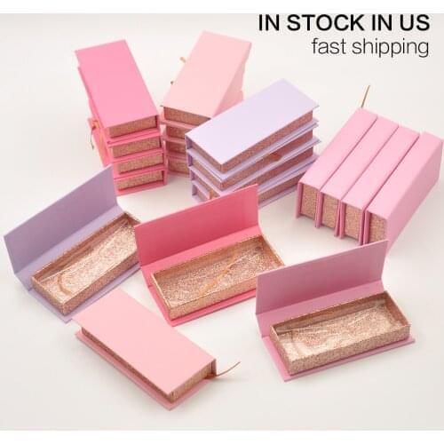 Wholesale false eyelash packaging box lash boxes package custom logo faux cils 25mm mink lashes strip magnetic case bulk vendors