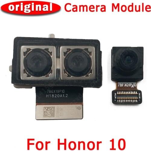 Original Front and Rear Back Camera For Huawei Honor 10 Honor10 Main Facing Camera Module Flex Cable Replacement Spare Parts