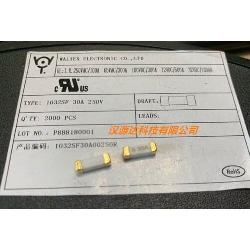 Original New 100% 1032SF30A00250R 0456030.ER 1032S-30A-250V 3X10MM fuse