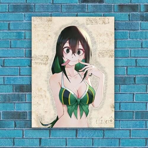 Froppy Tsuyu Asui My Hero Academia BNHA MHA Home Decor Canvas Posters Prints Decoration Art Wall Pictures Living Room Painting