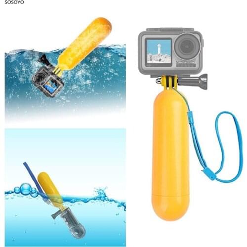 Buoyancy Handheld Selfie stick Waterproof case Diving Floating Rod Fixed Bracket For Gopro insta360 one x DJI Osmo Action Camera