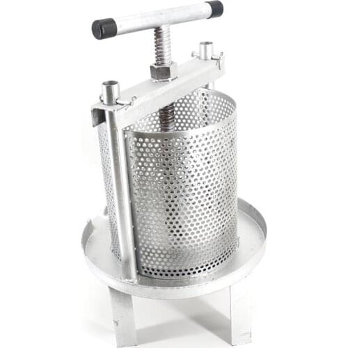 Stainless Steel Bee Wax Press Machine Beekeeping Tool Mesh Honey Press Cast Iron Wax Press Beekeeping Mesh Beeswax Presser