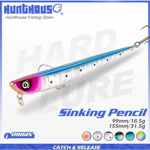 Hunthouse sinking pencil Bay RUF MANIC FISH stickbait fishing lure long casting 99mm 18.5g sea bass seawater hard bait lures 507