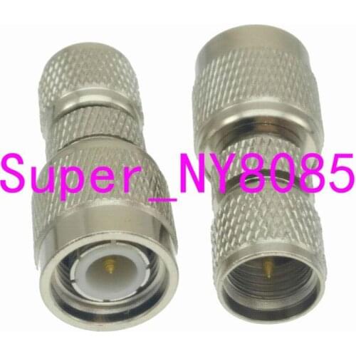TNC male plug to mini UHF miniUHF male plug center RF adapter connector