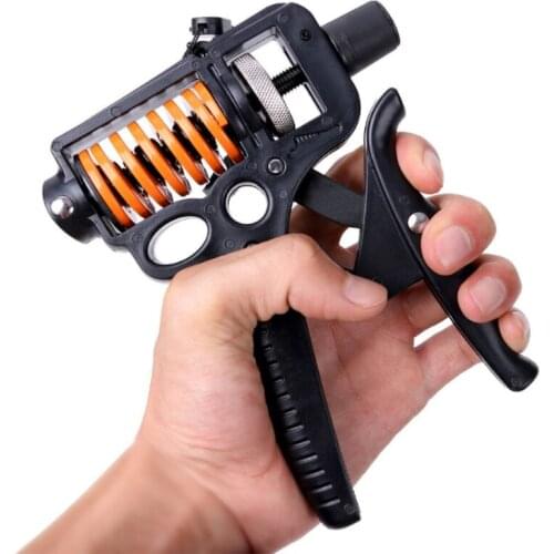 Adjustable Countable Hand Grips Strength Exercise Strengthener Gripper Spring Finger Pinch Carpal Expander Black