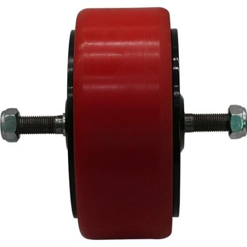 Servo agv 6.5inch 48V 500W 200kg load low rpm brushless electric vector wheel dc hub motor with encoder for logistics conveyor