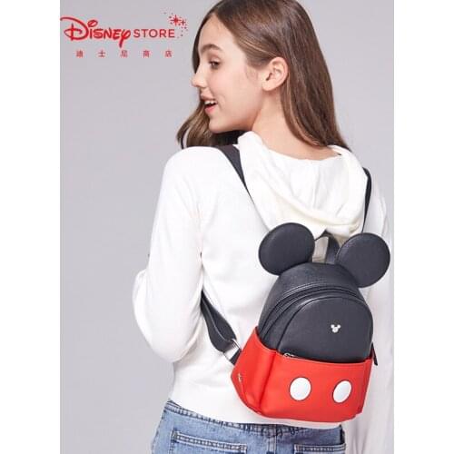 Disney Mickey Mouse Cartoon Bag Cute New Fashion Backpack Women Shoulder Bags Festival Gifts Handbag