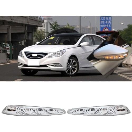 CAPQX 2PCS Rear view mirror LED turn signal light Lamps 87613 3S300 /87623 3S300 for HYUNDAI Sonata 8 Hybrid 2011 2012 2013 2014