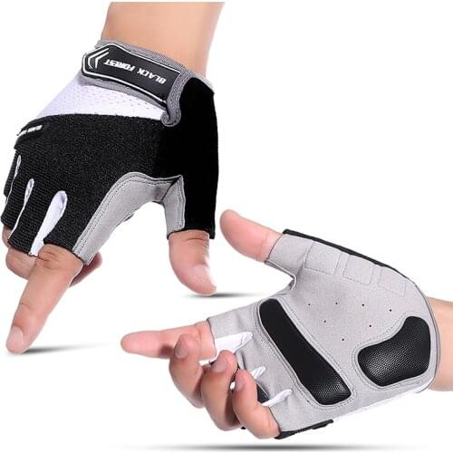 Outdoor Riding Half Finger Gloves Sports Fitness Shockproof Gloves Anti-slip Breathable Climbing Gloves