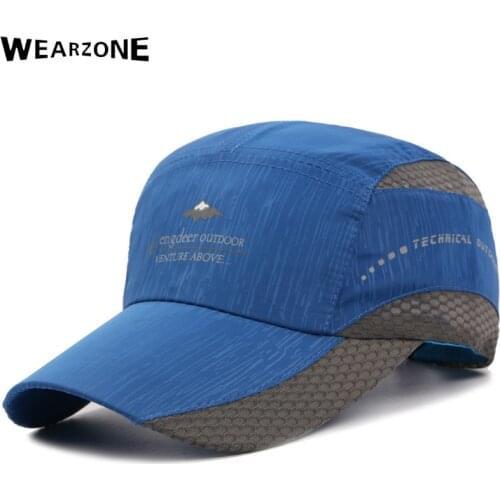 Wearzone 2017 summer casual sports Letter mesh men Baseball caps Quick-dry Snapback Hat for Men Visor Hat