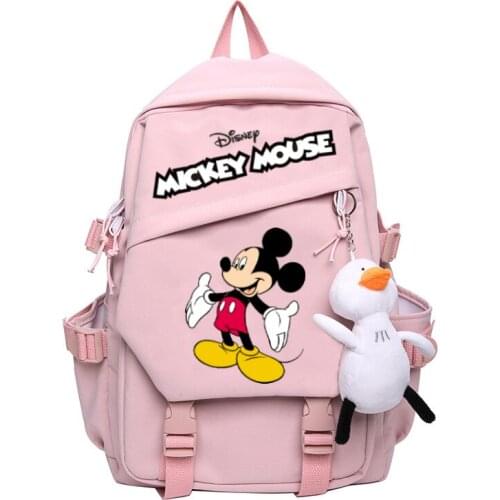 Disney Micky Mouse Women Backpack Kawaii School Bags College Book Lady Laptop Backpack Fashion Girls Students Travel Mochilas