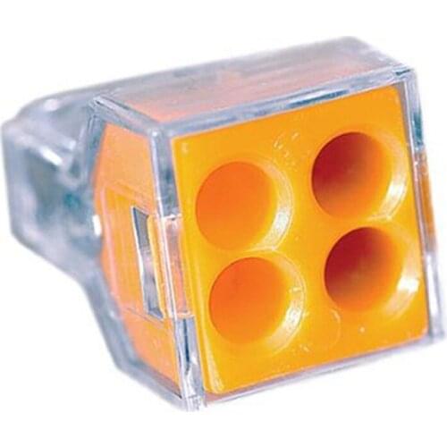 10pcs Push wire wiring connector 4 pin conductor terminal block