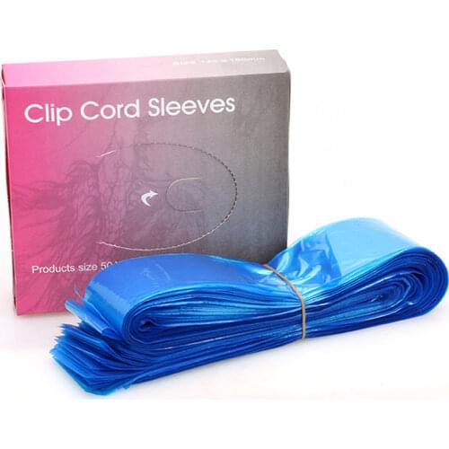 125Pcs/pack Disposable Blue Tattoo Clip Cord Sleeves Bags Covers Bags for Tattoo Machine Tattoo Accessory Permanent Makeup