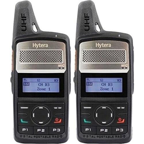 2pc Wireless long range mobile radio transmitter Analogue radio station HYT PD360 Hytera with UHF DMR Digital Walkie Talkie pair