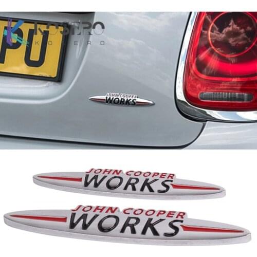 JCW 3D decoration Sticker Modification accessories For BMW MINI Cooper S John Cooper Works R50 R52 R53 R55 R56 R60 F54 F56 F60