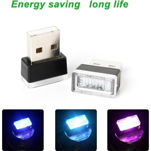 ALLOYSEED Car LED Light Atmosphere Lamp Universal Mini USB Wireless Car Interior Home LED Light Atmosphere Lamp Lighting Play