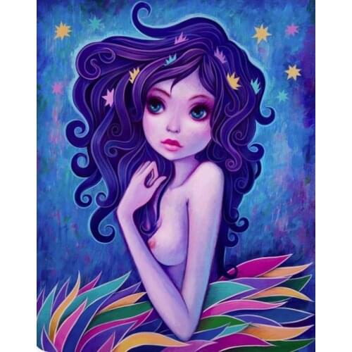Diamond Painting Home Decor With AB Drill 5D DIY Poured Glue Boy Girls Cartoon Gift Angel Art Room Flower Mosaic Art
