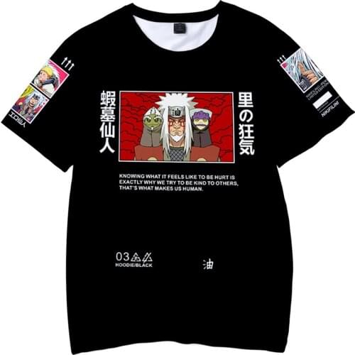 Anime JIRAIYA Tshirt For Top Harajuku Manga Mens T-shirt 2021 Kpop Blouses Oversize T-shirts