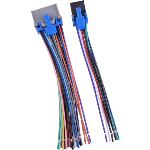 Car Plug Wire Harness Radio Side 71-2003-1 Fit for GMC GEO Hummer Hyundai Isuzu Kia Aztec Buick Cadillac Chevrolet 24-Pin 12-Pin