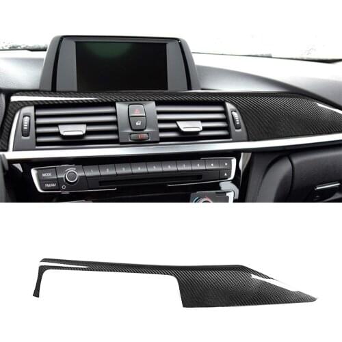 Center Console Co-Pilot Panel Decoration Cover Trim Decal for BMW 4 Series F32 2013-2019 Car Interior Accessories Carbon Fiber