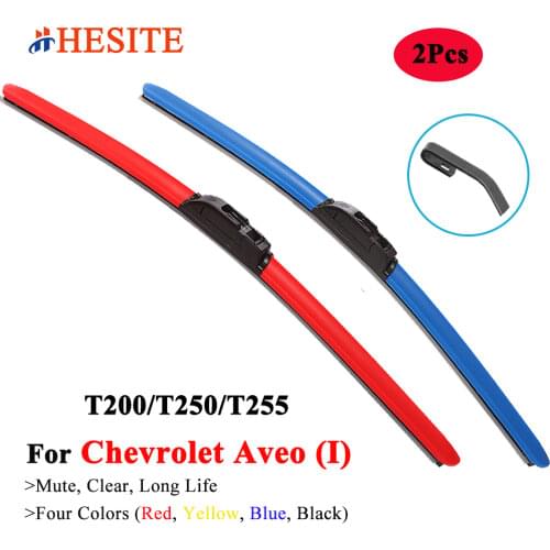 HESITE Colorful Car Wiper Blades For Chevrolet Cruze Equninox Impala Malibu Sonic Suburban 1500 Tahoe Traverse Trax Camaro Aveo