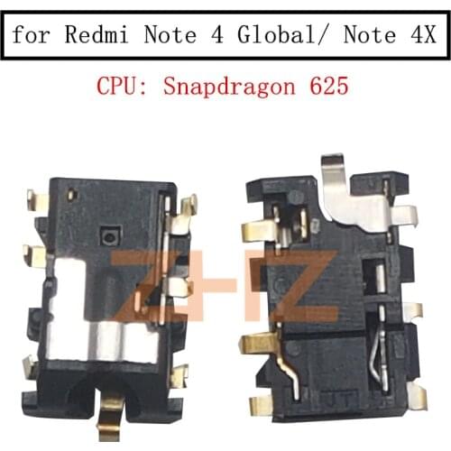 For Xiaomi Redmi Note 4 Global/ Note 4X snapdragon625 Headphone Jack Model Earpiece Audio Earphone Jack Replacement Repair Parts