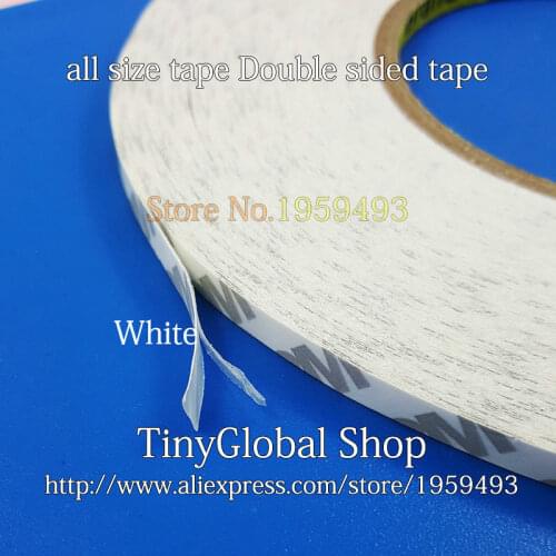 Coopart 1roll 3MM White/Black Double Side Adhesive Sticker Tape For mobiles Cellphone Screen LCD Repair Fix