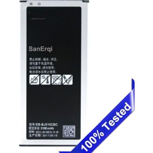 EB-BJ510CBC For Samsung GALAXY SM-J510 j5109 j5108 J5 Battery 3100mAh 2016 Version New Test SanErqi