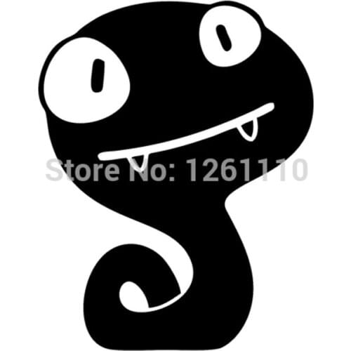 HotMeiNi Funny Snake Worm Decal Vinyl Sticker Hood Laptop Wall Window Truck SUV Car Bumper