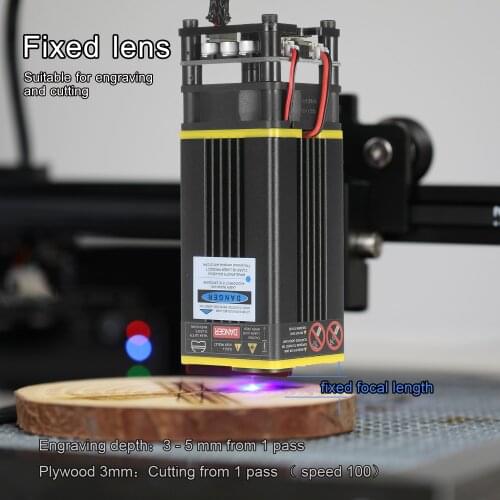 40W Laser Module Kit 448-462nm Laser Cutting Engraving Blue Light TTL Set for Laser Engraving Machine Tool All Metal Engravable