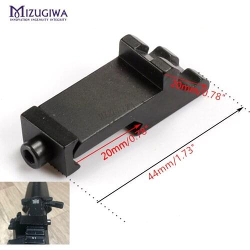 MIZUGIWA Scope Mount Tactical 45 Degree Angle Offset Side Adapter RTS 20mm Picatinny Rail Weaver Laser Hunting Rifle Caza