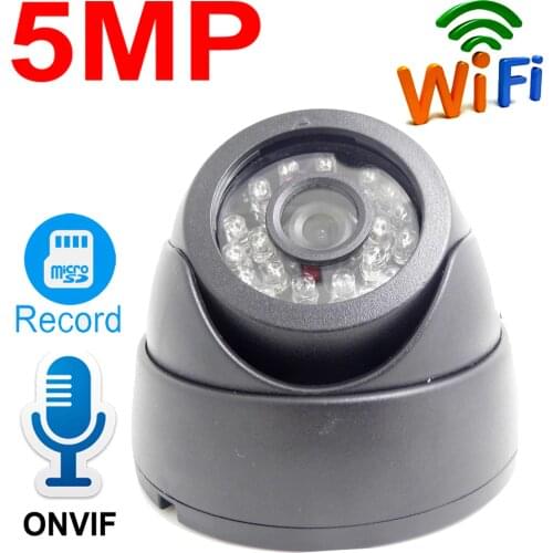 JIENUO Dome IP Camera Wifi 5MP 1080P Indoor Waterproof Audio Wireless Cam Cctv Security Surveillance IPCam Onvif HD Home Camera