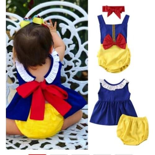 Summer Newborn infant Baby Boys Kids Clothes Sets Bowknot Romper Tops Dress Shorts Outfit Costume