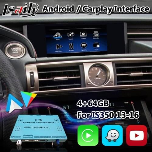 Lsailt Android Carplay Interface for Lexus IS350 IS300h 2013-2016 Mouse Control Car GPS Navigation