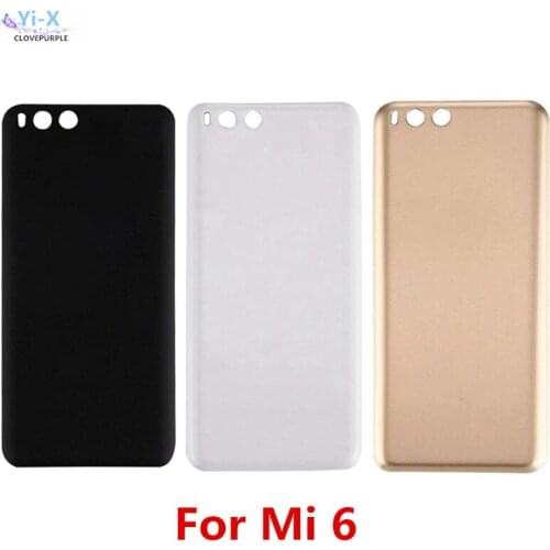 New Housing Glass Battery Back cover For Xiaomi 6 Mi 6 Mi6 Replacement