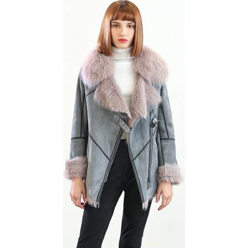 Girl parka real fur parka with fox fur big large fox fur collar liner rabbit fur Detachable natural fur coat Female Fox Parkas