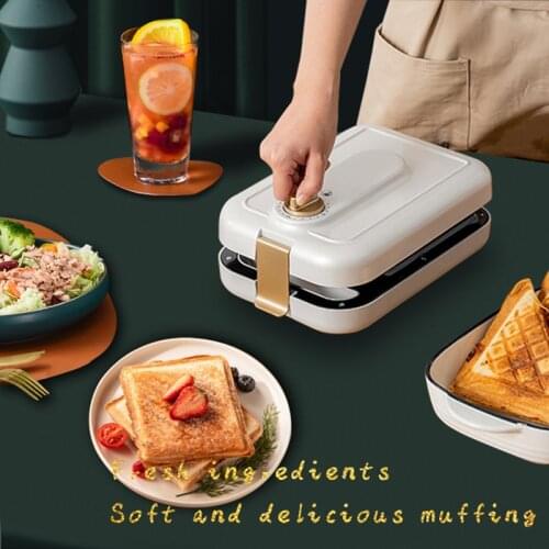 Mini Portable Egg Waffle Maker Sandwich Machine, 3 in 1 Detachable Baking Plates and Timing Breakfast Maker