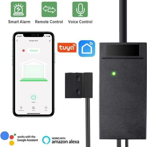 Tuya WiFi Switch Smart Garage Door Opener Controller No Hub Require Work With Alexa Echo Google Home SmartLife/Tuya APP Control