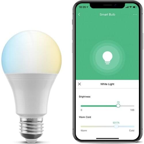 BroadLink LB27 C1 Wi-Fi Smart Dimmer Bulb with Color Temp, works with Alexa and Google Home, IFTTT