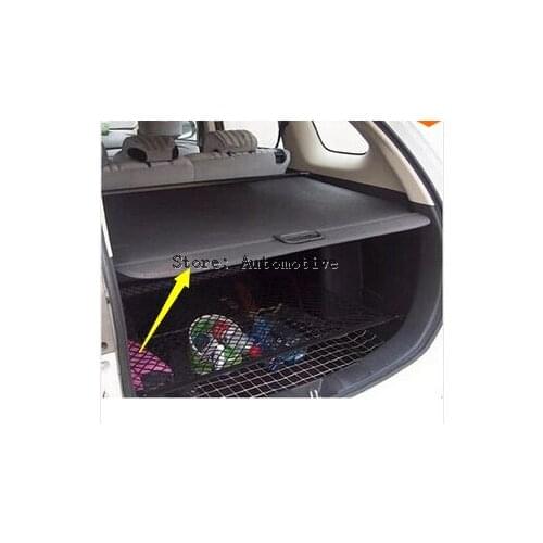 Top Quality! Rear Trunk Security Shield Cargo Cover Fit For Mitsubishi Outlander 2013 2014 2015(Black, beige)