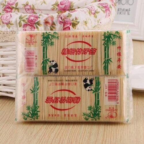 200PCS/ Bag Disposable Bamboo Toothpicks Natural Bamboo Toothpick For Home Restaurant Hotel Toothpicks Tooth Cleaning Tools