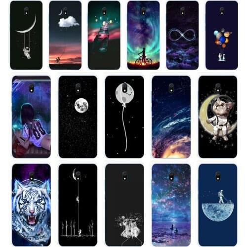 67 Star Moon Space Astronaut Funny gift Soft Silicone Tpu Cover phone Case for Xiaomi Redmi 8 8A Note 8T 8t Pro
