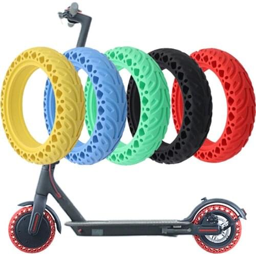 8.5 inch tyre Electric Scooter Honeycomb Shock Absorber Damping red Tyre Durable Rubber Solid Tire For Xiaomi Mijia M365 pro