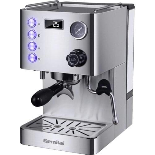 15 Bar Automatic Espresso Machine Italian Home Steamed Professional Enthusiast Stainless Steel 500ml Boiler 3-hole Steam Tube